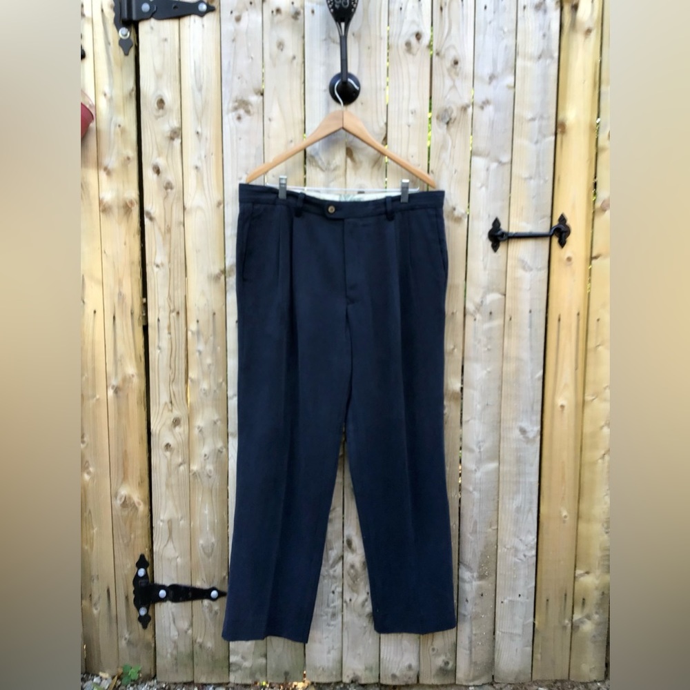 Mens Tommy Bahama Blue Silk Pants 34/32 - Picture 5 of 7